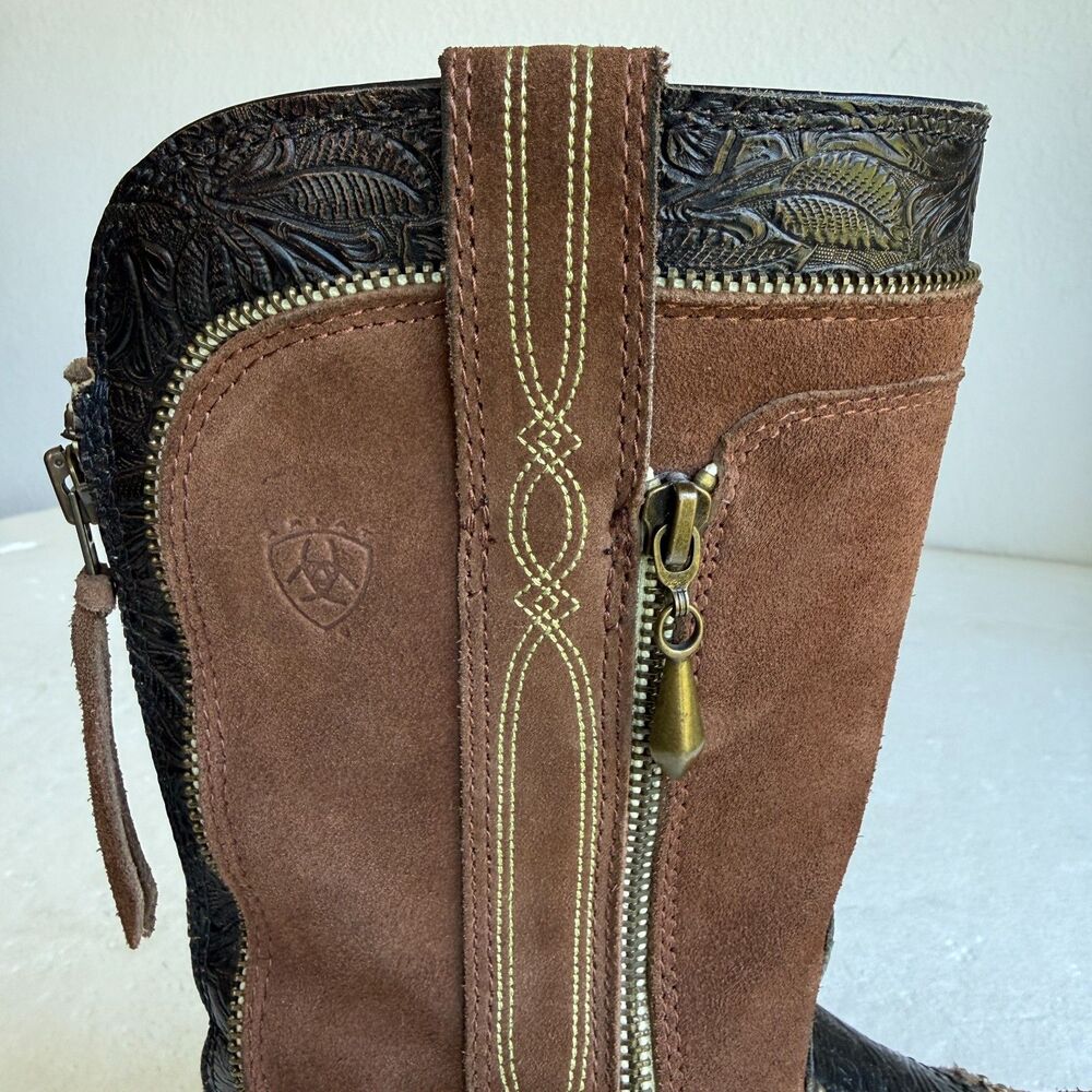 Ariat Women's 10008734 Western Cowboy Square Toe Boots shoes Size 9B - Picture 11 of 16